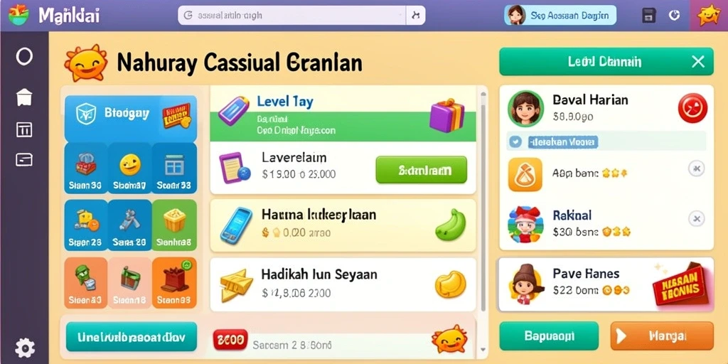 Tampilan permainan slot yang menarik dan interaktif.
