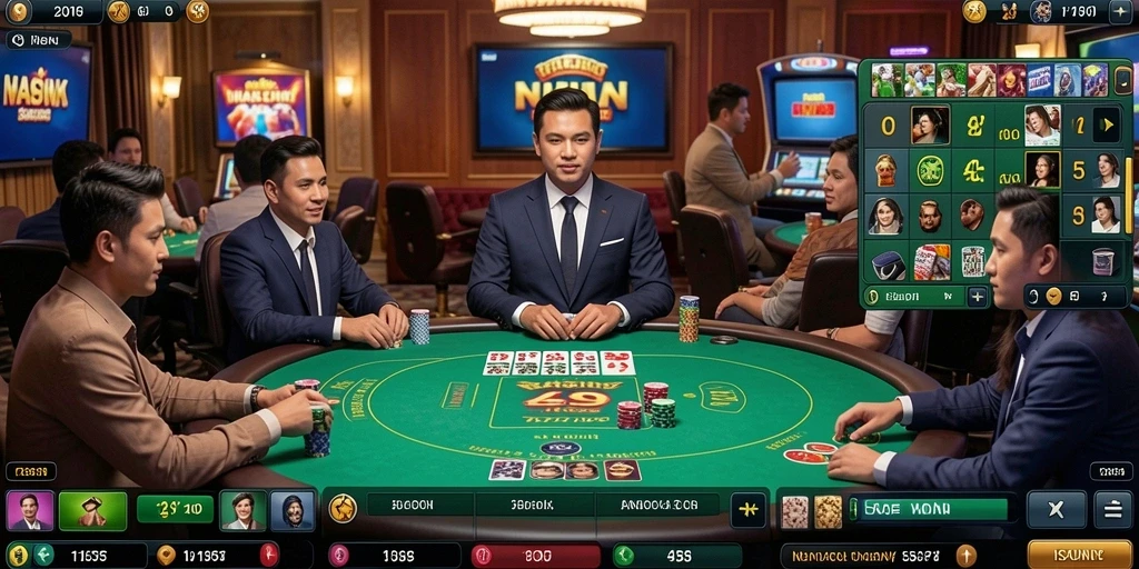 Screenshot 1 menunjukkan fitur utama gameplay yang menarik.